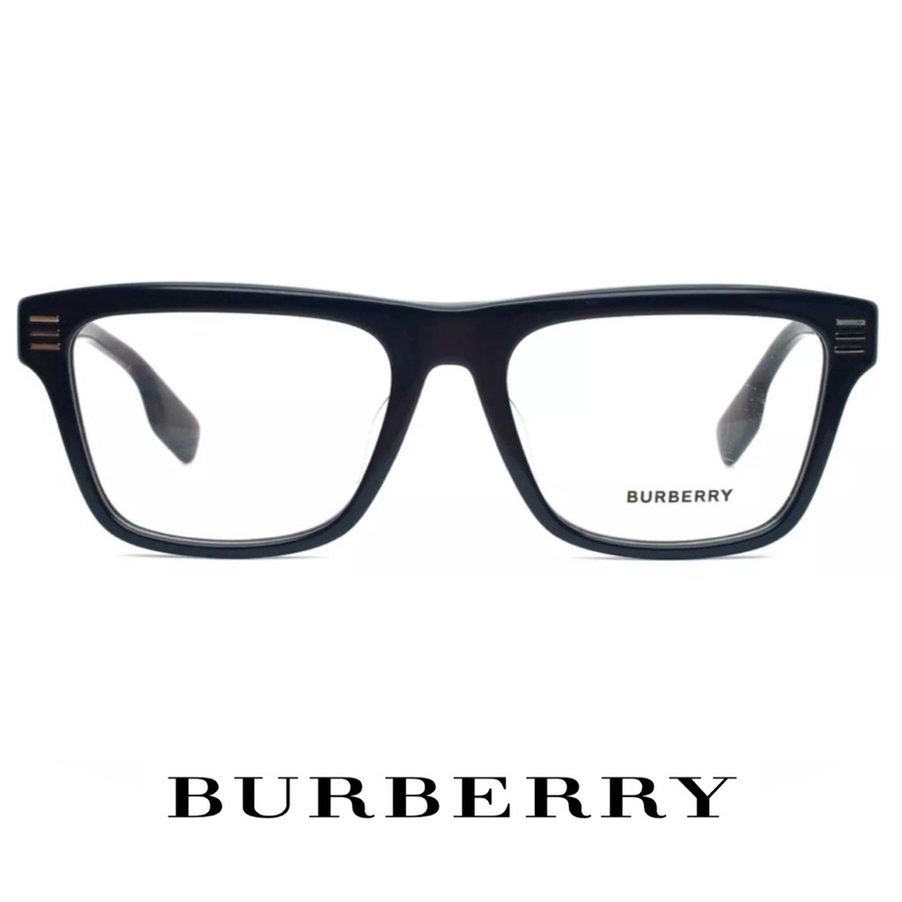 BURBERRY BE2387-F 3961 Navy Blue Mens Square Full Rim Eyeglasses 55-18-150